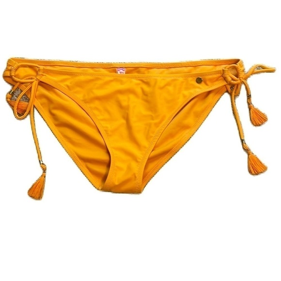 Raisins XL yellow gold XL bikini bottom with side ties - Picture 1 of 8